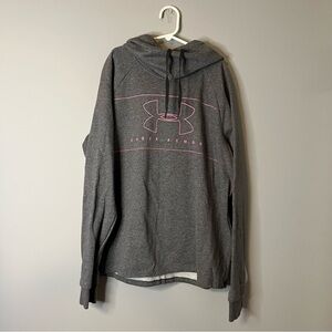 Women’s Under Armour Gray and Pink Graphic Hoodie
Medium